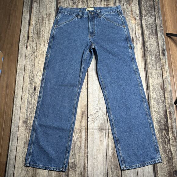 Blue Mountain Mens 34x32 Relaxed Fit Utility Denim Carpenter Pants NEW - Picture 4 of 7